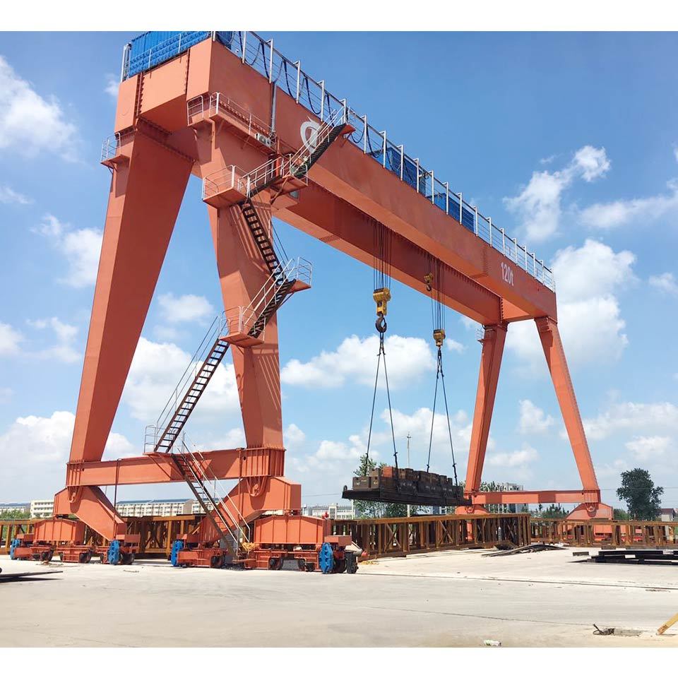 European Style Low Price Double Girder Gantry Crane with Winch Type Trolley for Outdoor Usage