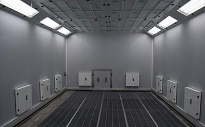 Heatable 7*6*4m Car Painting Booth Spuitcabine Automotive Paint Room Using Diesel