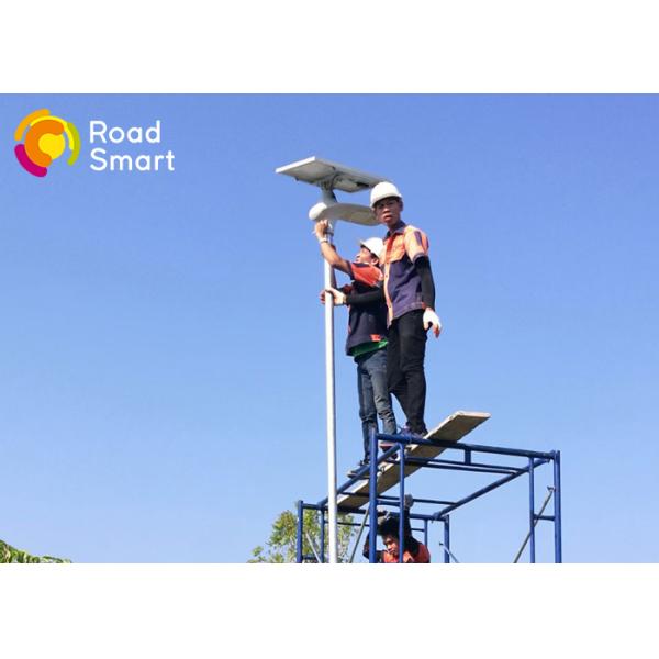 15W IP65 Solar Panel Street Lights Battery Backup With 3000-6500K CCT