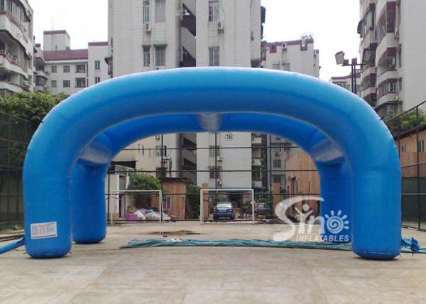 10x5m outdoor double arches advertising inflatable tent with white nylon cover N custom logo printed