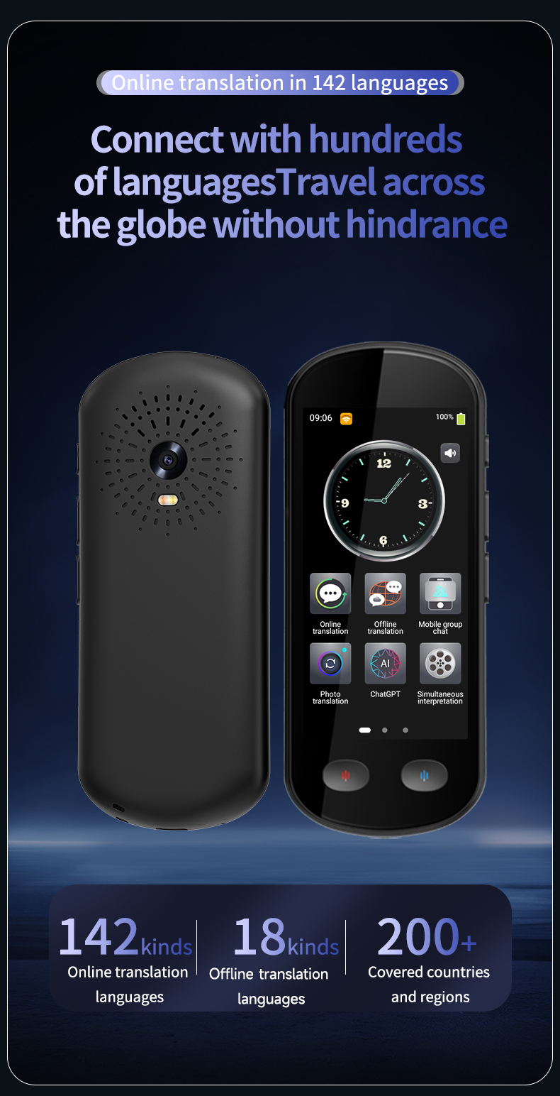 ChatGPT Language Translator Device Two Way Translation 142 Languages Online Offline Translation