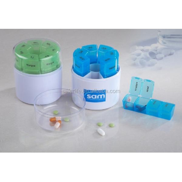 7-суточный еженедельный цветок коробки распределителя медицины таблетки формирует рыбий жир 12cm витамина 7 случаев