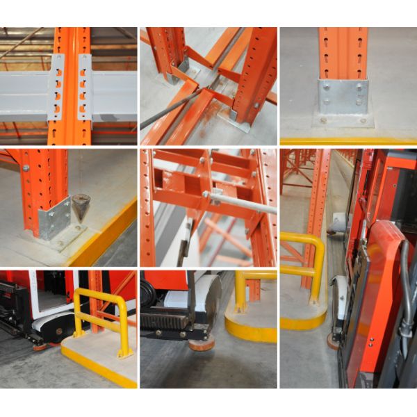 VNA Rack Very Narrow Aisle Heavy Duty Rack VNA Pallet Racking Warehouse Storage Rack with three way forklift