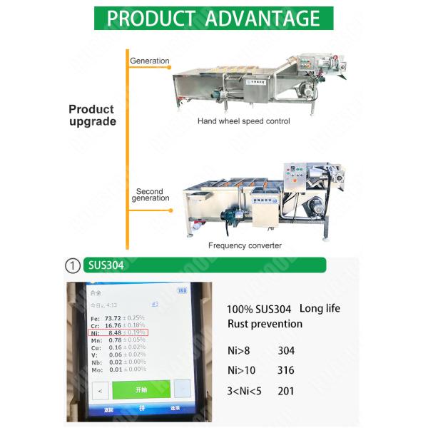 Stainless Steel Carrot Vegetable Washing Machine