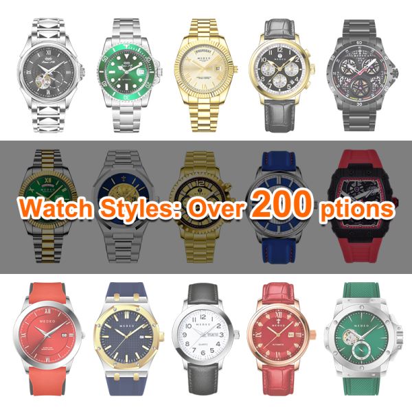 Elegant Black Quartz Watch With Genuine Leather Strap