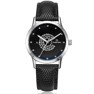 Fashion Luxury Stainless Steel Case Back Wristwatch for Couple Lover