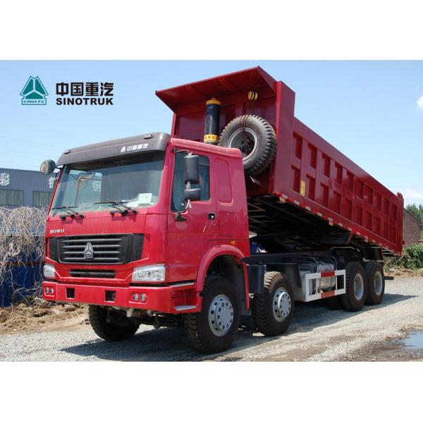 Stock SINOTRUK HOWO Mining Dump Truck 371hp 8x4 26CBM HYVA Lifting Cylinder