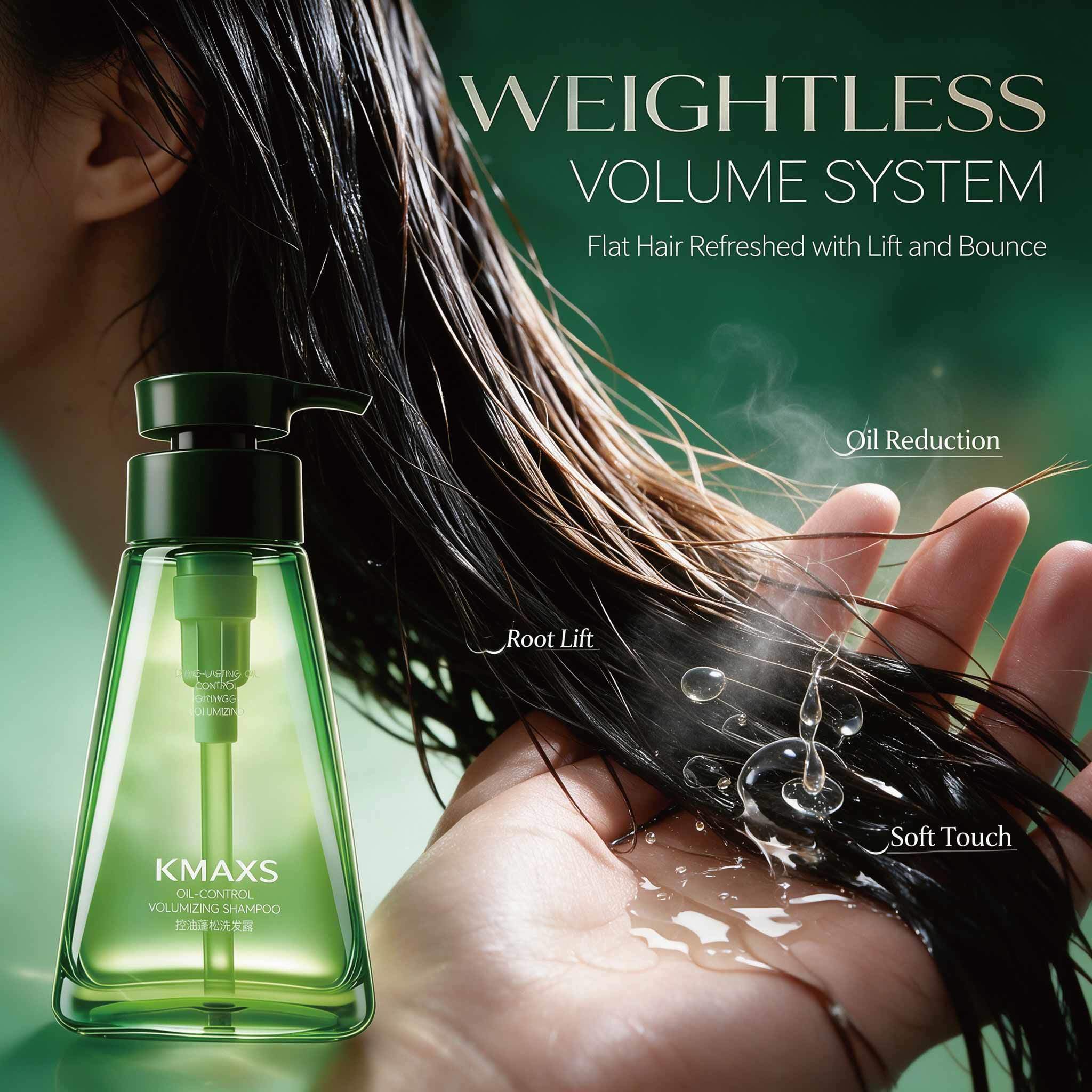 Oil Control Volumizing Shampoo Deep Scalp Cleansing Root Lifting Hair Care
