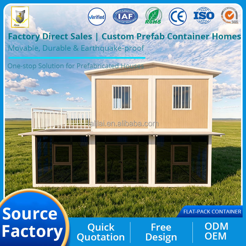Fast Install Portable Flat Pack Modern Eco-friendly Container House Luxury Modular Mobile Cabin Detachable Prefab Hotel Villa