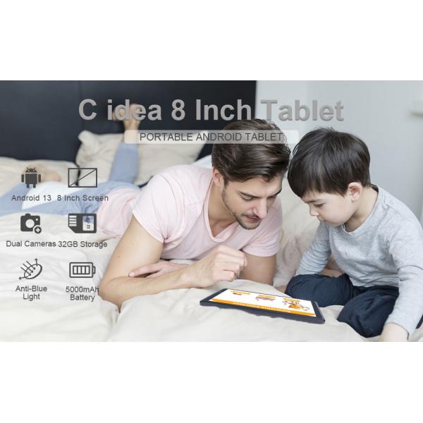 C idea Youth 8 Inch Tablet Android 13 with Blue Light Screen, WiFi, 32GB + 64GB, 800*1280 IPS incell CM826
