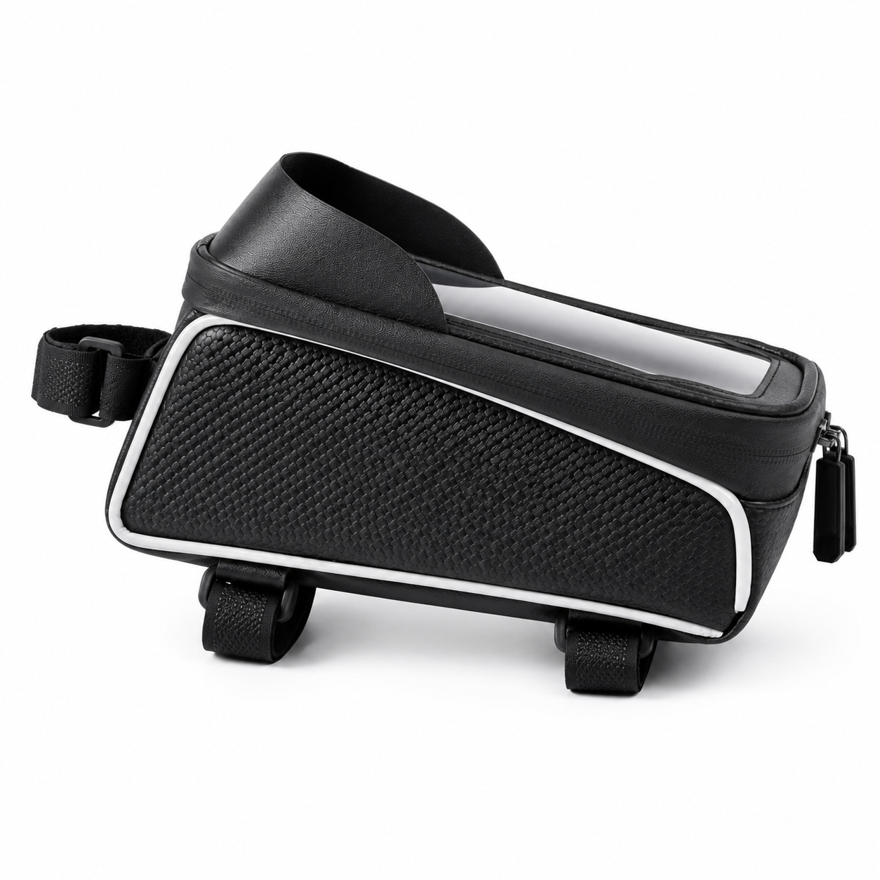 Waterproof Bike Phone Front Frame Bag with Touch Screen Phone Holder, Bicycle Cycling Storage Pouch for Road Bike & Mountain Bike Accessories