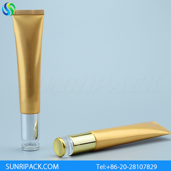 25ml eye cream cosmetic tube, 25g golden alu laminated tube