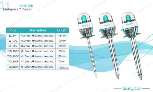 5mm Optical Trocar Disposable Laparoscopic Trocars for Minimally Invasive Surgery