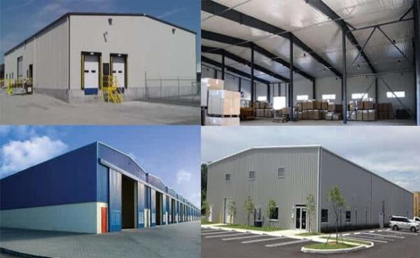 Pre Fabricated Steel Structure Hangar Warehouse Workshop Metal Frame Commercial Buildings