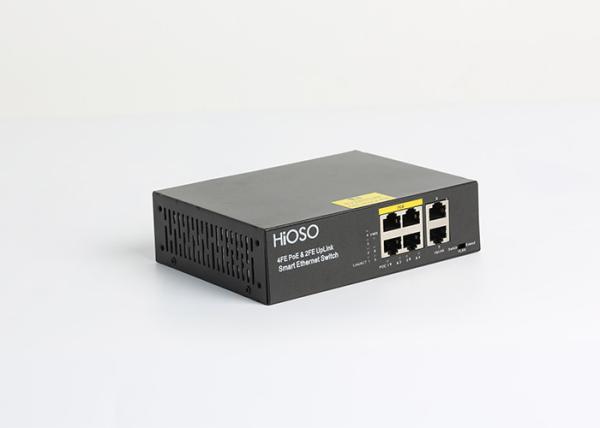 Non Standard PoE Switch 4 100M PoE Ports + 2 100M RJ45 Uplink Ports