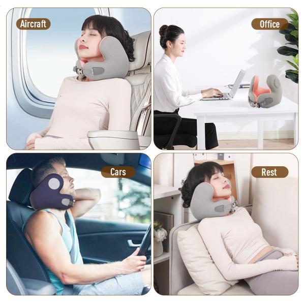 Memory Foam Neck Pillow with Bluetooth Music Function and Celebrities Pattern Design