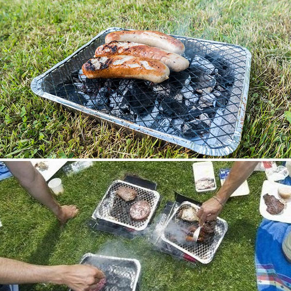 Barritas desechables de parrillaje de carbón instantáneo Grill de una sola vez Grill desechable