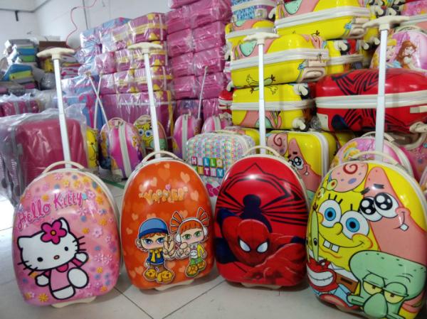 egg shaped kids trolley luggage bag suitcases in baigou baoding hebei China Factor
