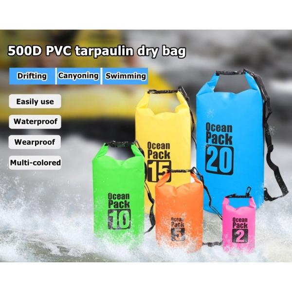 Waterproof Dry Bag - Thick & Lightweight - Roll Top Dry Compression Sack Keeps