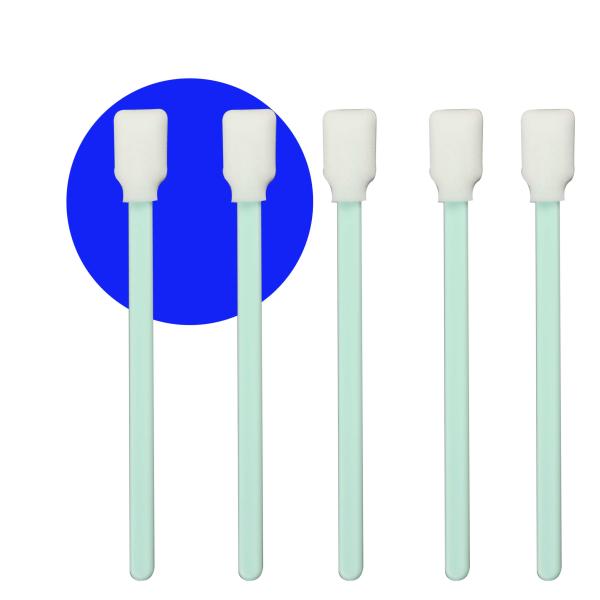 Esterilización Envases de espuma industrial no estériles tipo 707 cabeza rectangular libre de lino para limpieza de superficies sensibles