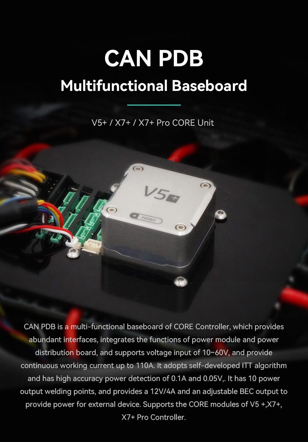 Cuav Can Pdb Open Source Drone Controller Board Pixhawk Flight Rc Helicopter for Ardupilot Px4