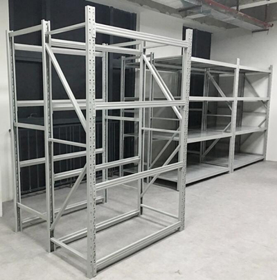 Long Span Steel Light Duty Shelving For Leather Industry 300kg Loading
