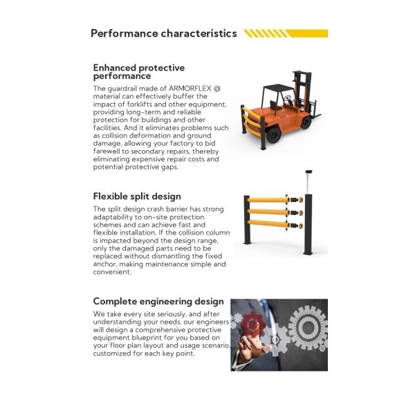 Traffic Barrier Flexible Road Barriers 1/2/3 Horizontal Bars Customized
