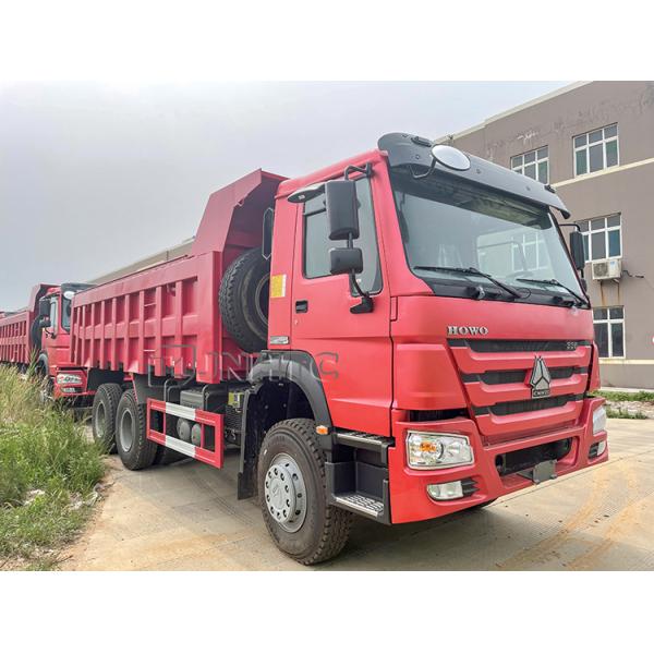 Sinotruk Howo 336 6x4 Дампер-грузовик Красный цвет Китай Howo Дампер-грузовик В хорошем состоянии Дампер-грузовик