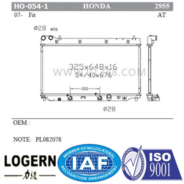 19010-PWJ-Z51 19010-PWA-E01 Motorcycle Aluminum Radiator Honda Fit 01