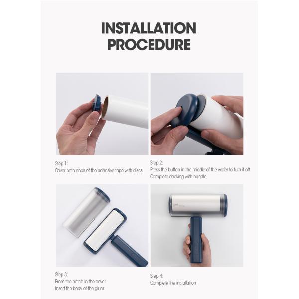 Household Cleaning Portable Pet Hair Tape Roller Sticky Lint Tape Roller