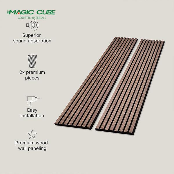 Decoração Acupanela Painel acústico Material de madeira ecológico com estética moderna