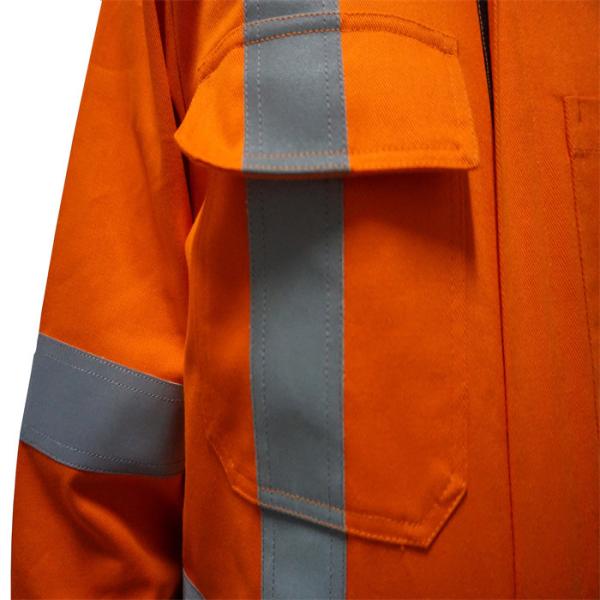 Chama alaranjada do franco da marinha - macacões resistentes do óleo retardador do Workwear CN88 12 da combinação