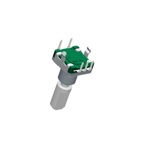 EC11 Rotary Encoder 10mA 5V DC Metal FB Shaft With Push Switch Travel 1.5mm for Music Instrument