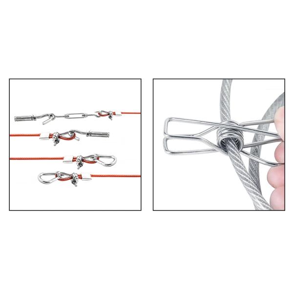 Plastic Coated galvanized Colorful PVC Coated Steel Wire Rope 1*7 7*7 7*19 Cable rope for Bending Construction