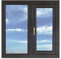 Outward Opening Aluminium Casement Windows Waterproof Hollow Glass