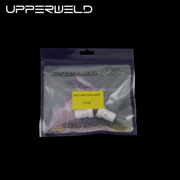 Customized Support MIG Accessories 501D White Ceramic Gas Diffuser for Welding Torch