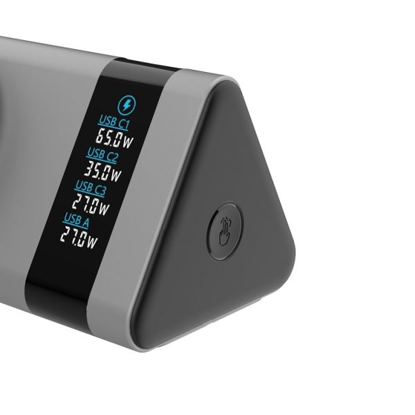 Multifunctional Desktop Wireless Power Bank Station with LED Display USB 130W