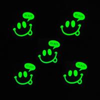 Etiquetas personalizadas de luces fluorescentes en la oscuridad Logotipo de transferencia de calor Etiquetas personalizadas para ropa