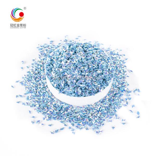 Custom Loose Reflective Glitter Powder Sequins 3D Prismatic For Lip Gloss