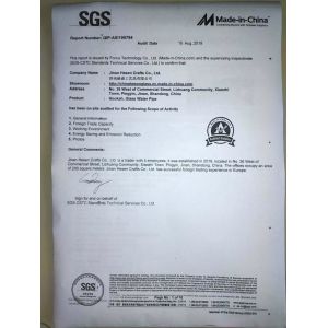 Jinan Hesen Crafts Co., Ltd. Сертификации