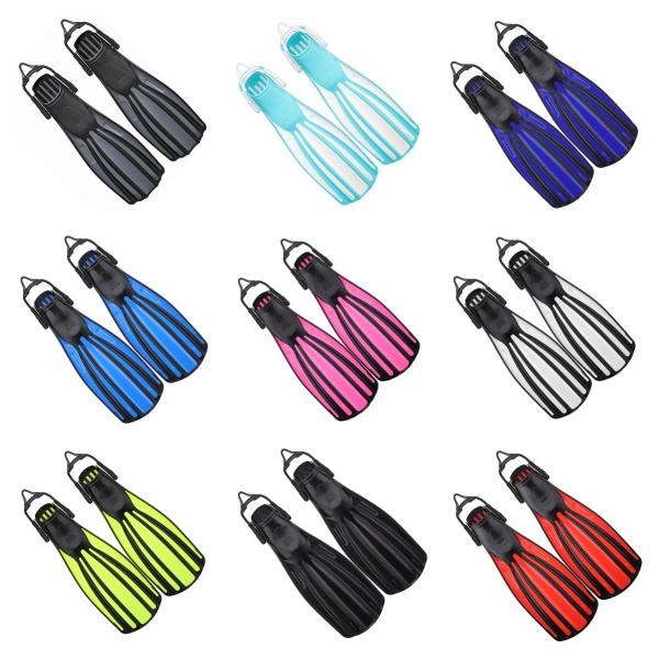 Adjustable Anti Slip Scuba Diving Flipper Highly Responsive With Rubber Strap