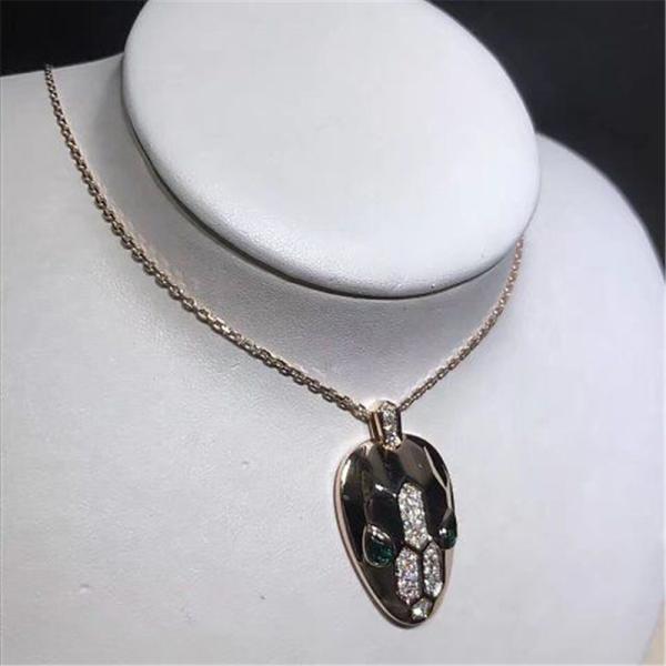 Factory jewels B Serpenti series  necklace 18k gold white gold yellow gold rose gold  diamond  necklace