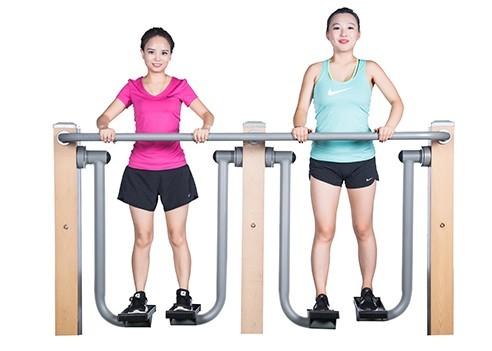 outdoor wooden fitness equipment--WPC Space walking Exercise machine Space Walker for outdoor exercise machine