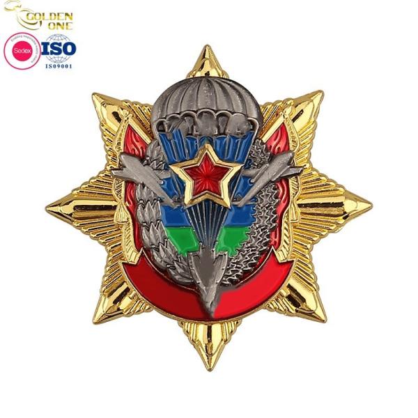 Antique 3D Figure Custom Lapel Badges , Emblem Brooch Star Metal Lapel Badges