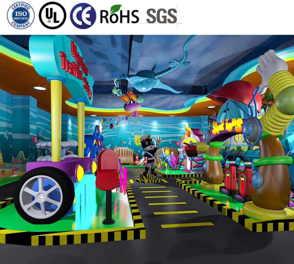 Equipamento de parque de diversões para crianças com tema marinho