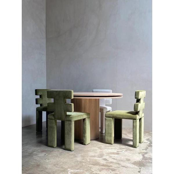 Modern Green Velvet Accent Dining Chairs for Restaurant ODM