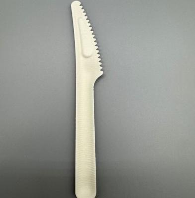 Eco-Friendly Compostable Pulp Paper Disposable Steak Cutter Serrated Knife