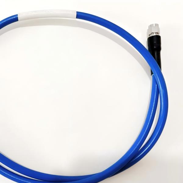 SMA Male to N Male RF Cable Assembly with LMR500 Coaxial Cable for 50Ω Impedance and Weather Resistant Applications