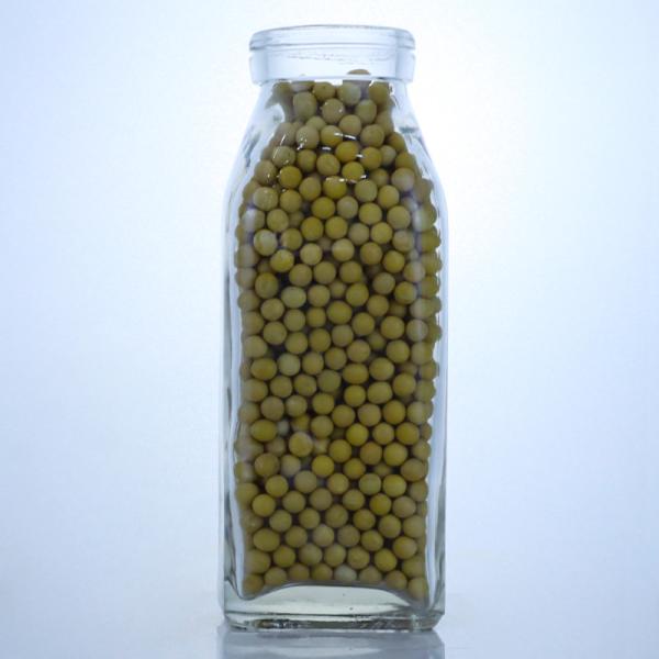 Чистая или индивидуальная бутылка сока 280 мл 350 мл 500 мл квадратного стекла с индивидуальным логотипом