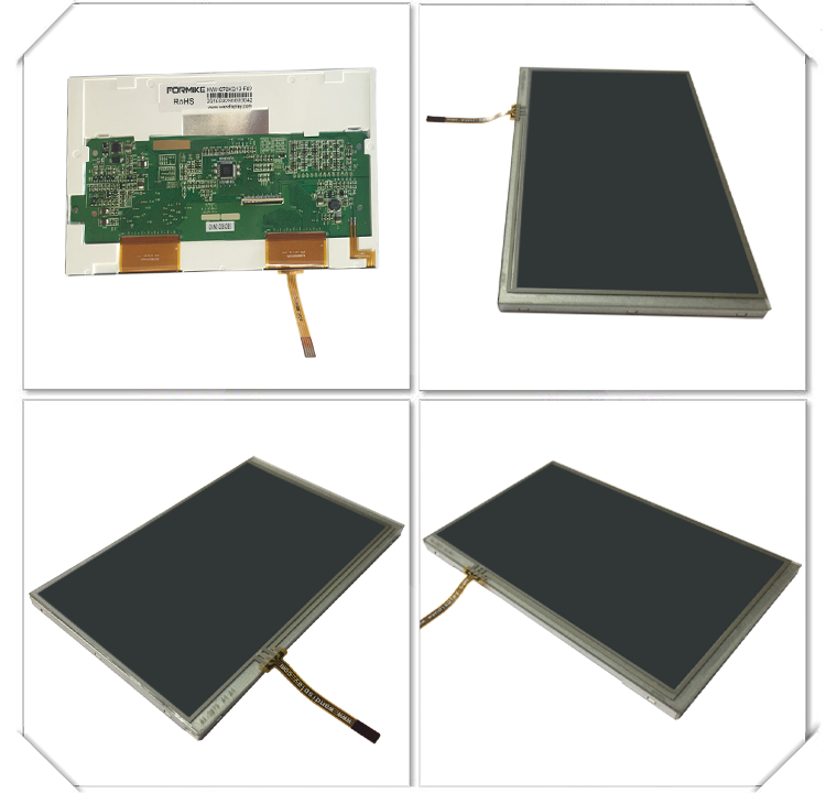 RGB TTL 800x480 40 Pin TFT 7 Inch LCD Display Resistive Touch Screen